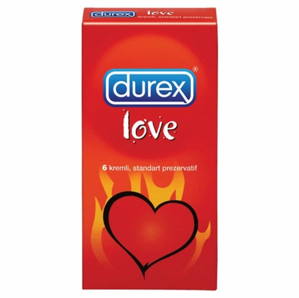 Durex Aşk Prezervatfi - Kayganlaştırıcılı 6'lı