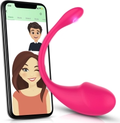 Telefon Kontrollü Klitoris Uyarıcılı Vibratör 2